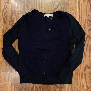 Loft petite lace front cardigan sweater